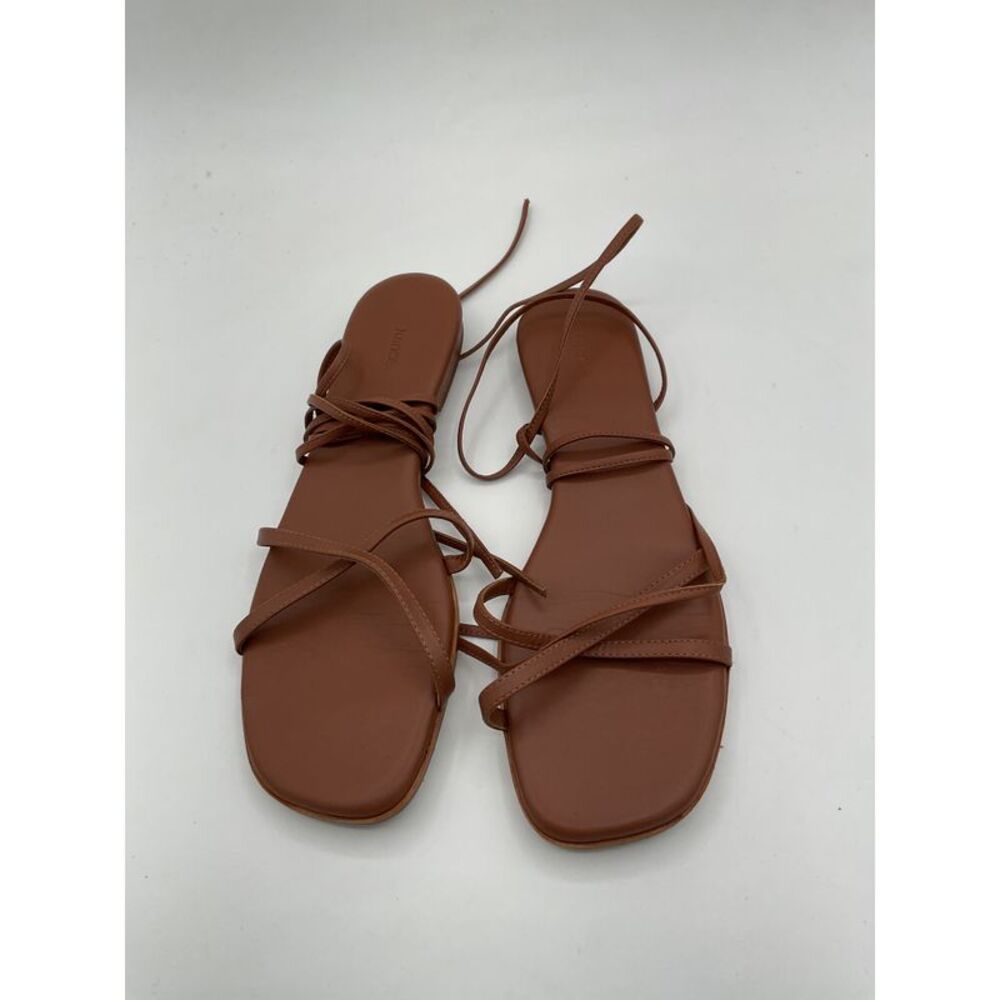 Quince Brown Strappy Sandals